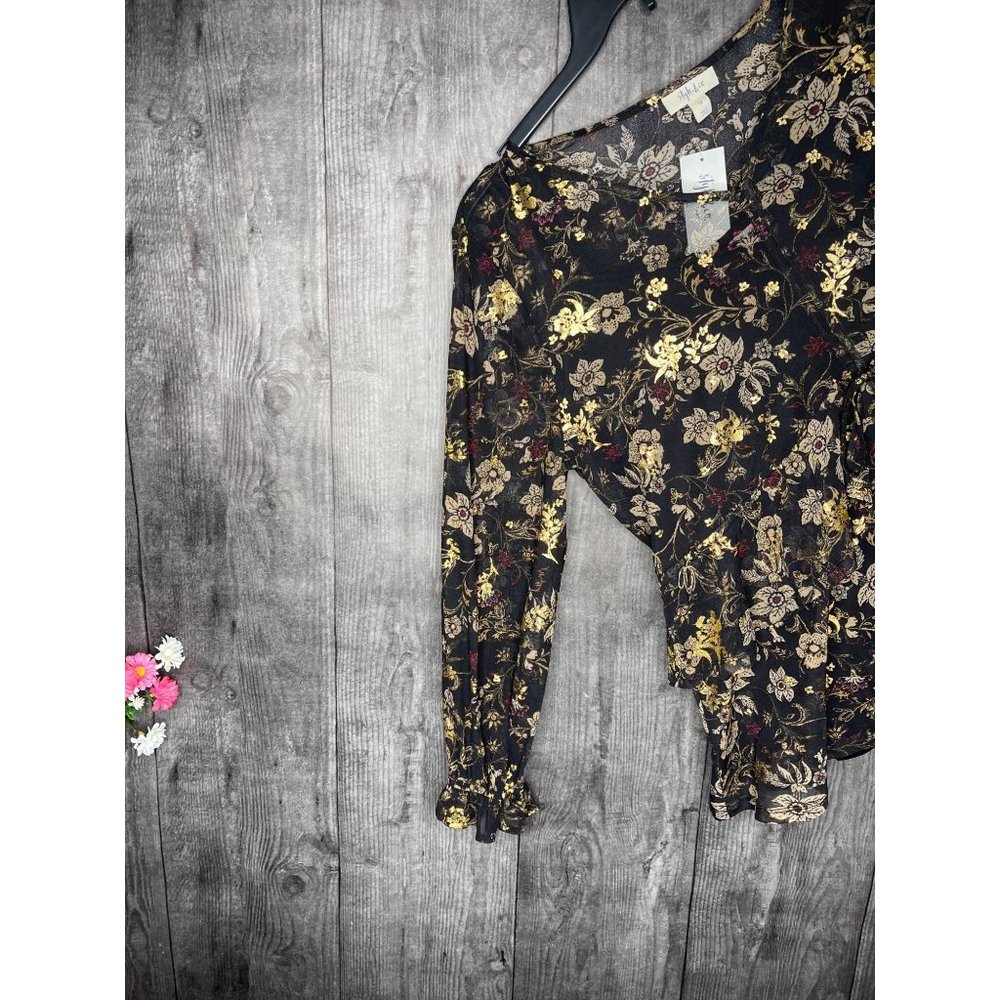 NEW Style & Co Plus Size Ruffled Top Plus Size - Picture 3 of 5